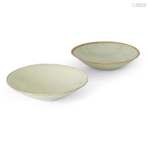 Two Chinese qingbai-glazed bowls<br />
<br />
Song-/Yuan dyn...