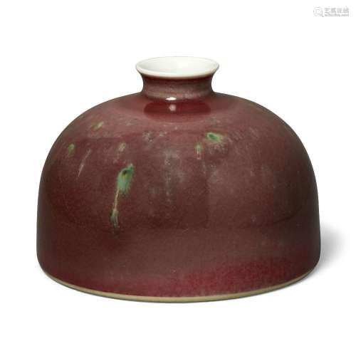 A Chinese peachbloom-glazed water pot, taibaizun<br />
<br /...