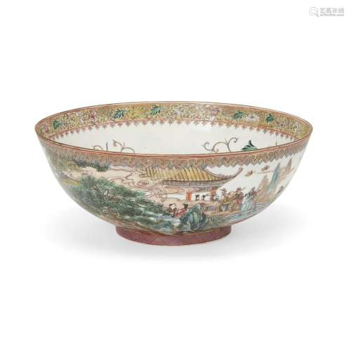 A Chinese famille rose eggshell bowl<br />
<br />
Republic p...