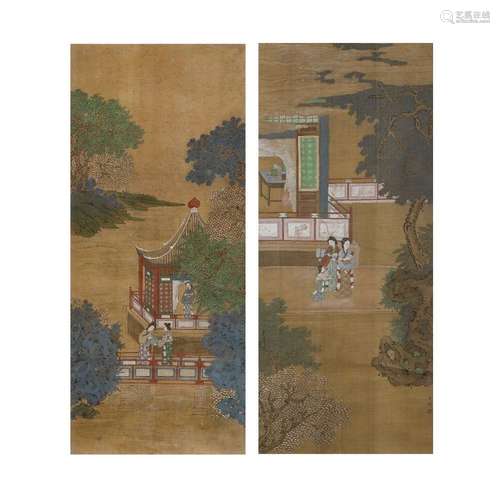 In the manner of Qiu Ying (19th century)<br />
<br />
Ladies...