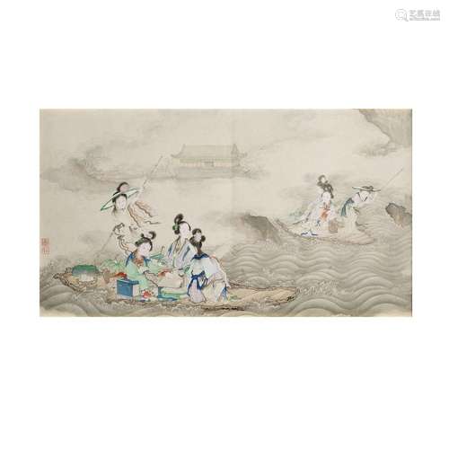 Xu Tingkun (1777-1853)<br />
<br />
A Chinese ink and colour...