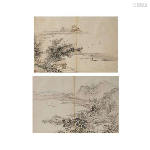 Zheng Sheng (17th/18th century)<br />
<br />
A pair of Chine...