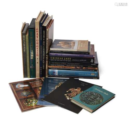 Twenty-two reference books and catalogues on Chinese jade an...