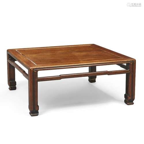 A Chinese rosewood low table, kang<br />
<br />
Qing dynasty...