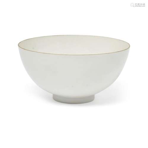 A Chinese eggshell white-glazed anhua 'dragons' bowl<br />
<...