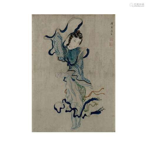 In the Manner of Tang Yin (1470 - 1524)<br />
<br />
Ink and...