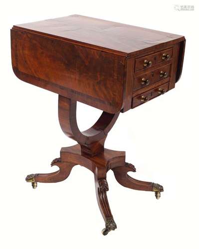 REGENCY MAHOGANY PEMBROKE TABLE