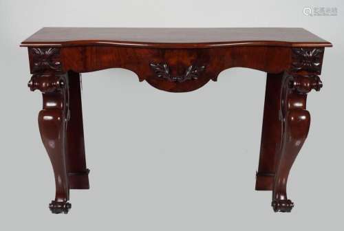 19TH-CENTURY MAHOGANY CONSOLE TABLE