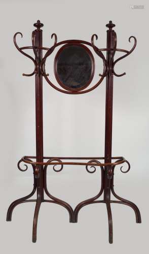 19TH-CENTURY BENTWOOD HAT AND COAT STAND