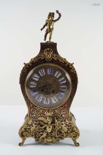 19TH-CENTURY FRENCH BUHL MANTLE CLOCK