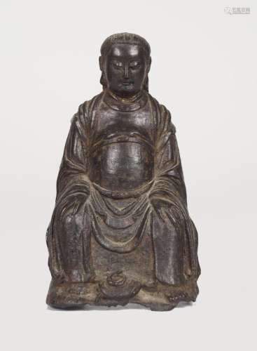 CHINESE QING CAST IRON FIGURE