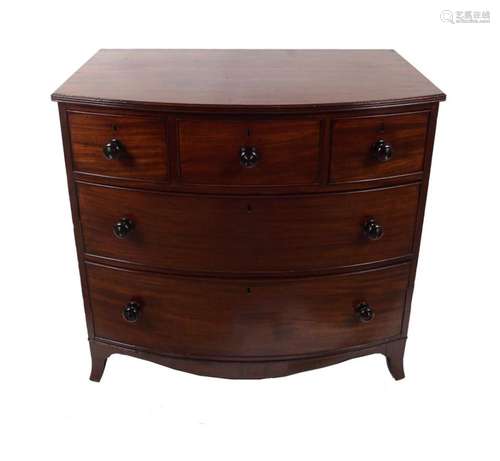 REGENCY MAHOGANY CHEST OF DRAWERS