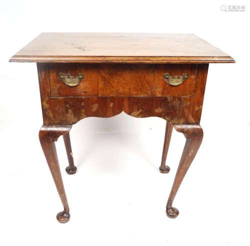 (WITHDRAWN) 18TH-CENTURY WALNUT LOWBOY