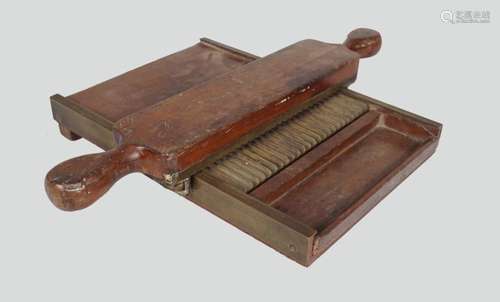 19TH-CENTURY BRASS BOUND PILL MAKER