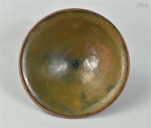 Chinese Henan Ware Splash Conical Bowl,Yuan Dynast