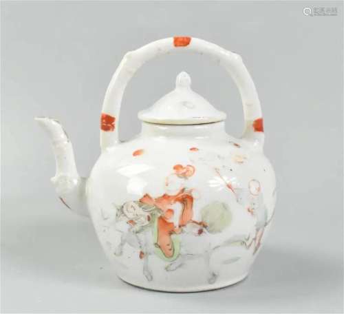 Chinese Famille Rose Teapot w/ Kirin,ROC Period