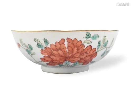 Chinese Famille Rose Floral Bowl ,ROC Period