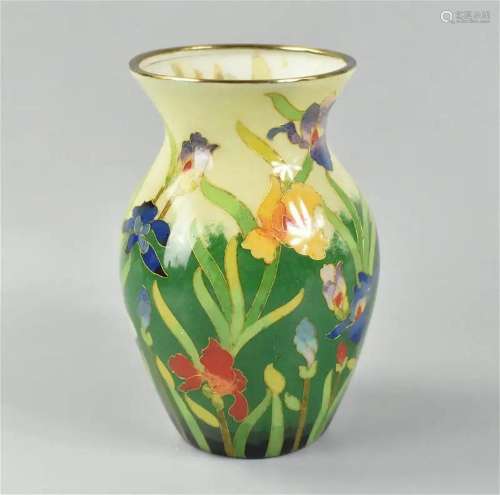 Chinese Cloisonne Vase w/ Flower