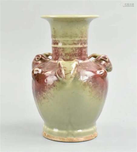 Chinese Flambe Glazed Deer Vase, ROC Period