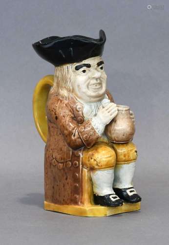 A Small Ralph Wood Type Toby Jug, early 19th century, modell...