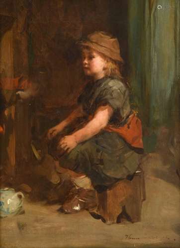 Thomas Faed RA, RSA (1826-1900) Scottish Lost in Thought Sig...
