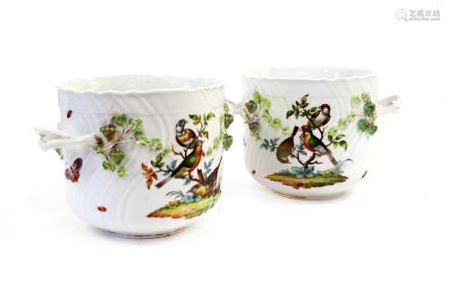 A Pair of Helena Wolfsohn Porcelain Wine Coolers, late 19th ...