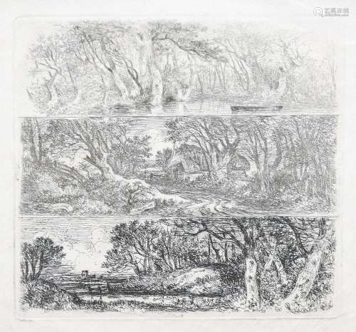 After John Crome (1768-1821)Landscape with a Wooden BridgeFa...