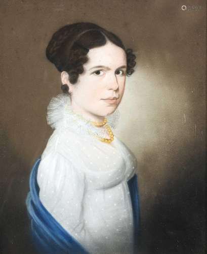 British School (19th Century)Portrait of a Regency lady, hal...
