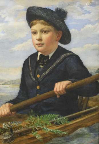 British School (19th/20th Century)Young boy wearing a sailor...