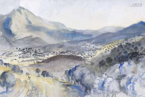 Elizabeth Scott-Moore (1902-1993)Corsican MountainsWatercolo...
