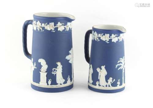 Property of a deceased estate - two Victorian Wedgwood blue ...