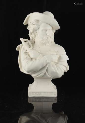 American interest - a Victorian English parian bust of Garib...