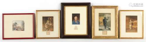 Property of a lady - a group of five Baxter prints, titles i...