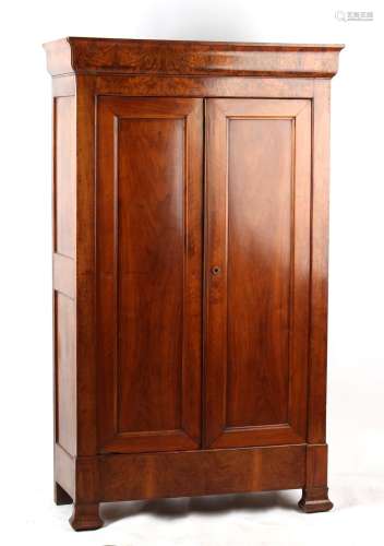 Property of a lady - a late 19th century French walnut two-d...