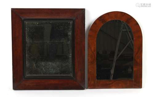 Property of a deceased estate - two 19th century mahogany fr...