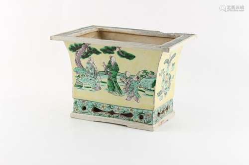 Property of a lady - a Chinese famille verte biscuit porcela...