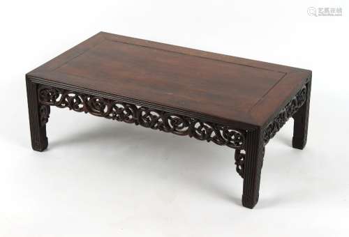 Property of a lady - a 19th century Chinese carved hongmu ka...