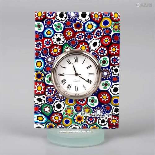 Millefiori and mosaics Original Murano glass rectangular tab...