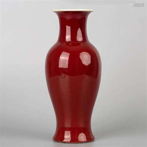 Langyao red plum vase, 19th century