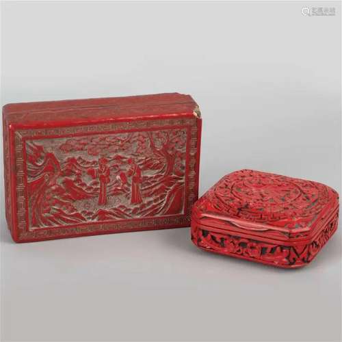 A set of lacquer boxes, late Qing Dynasty/Republic of China