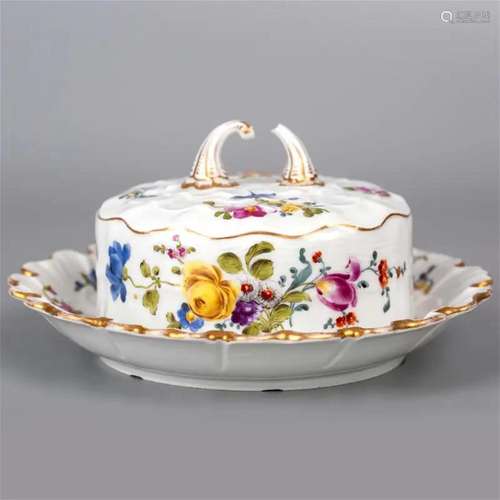 Meissen Dessert serve bowl with lid