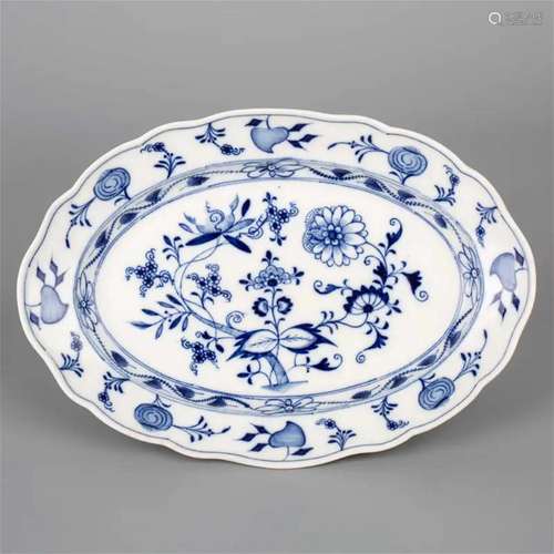 Late 19th Century Meissen Porcelain Blue onion Platter