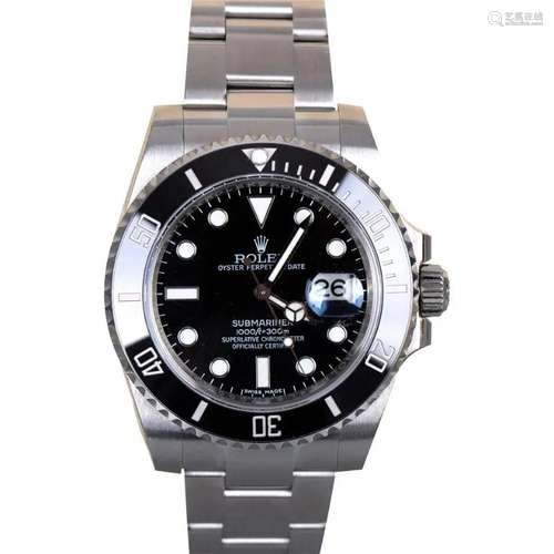 Rolex Submariner Date watch 116610LN Oyster Steel Black Inde...