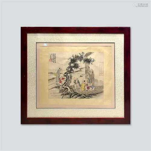 Chinese painting by Lu Peng(? -1921), late Qing Dynasty