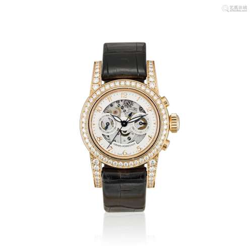 Girard-Perregaux 芝柏錶 玫瑰金鑲鑽女腕錶