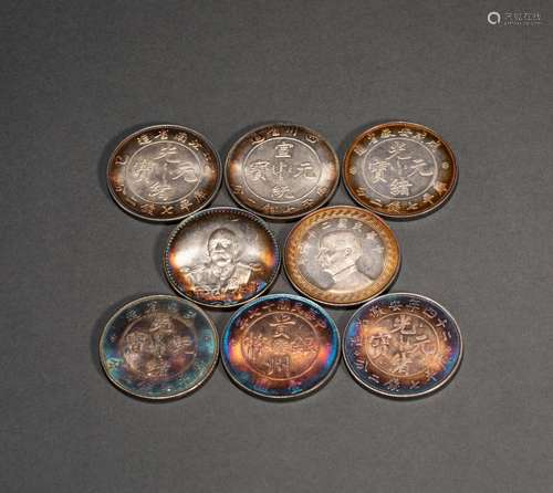 set of silver dollars