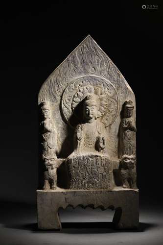 Buddha Statues with Stone Inscriptions Before Ming Dynasty