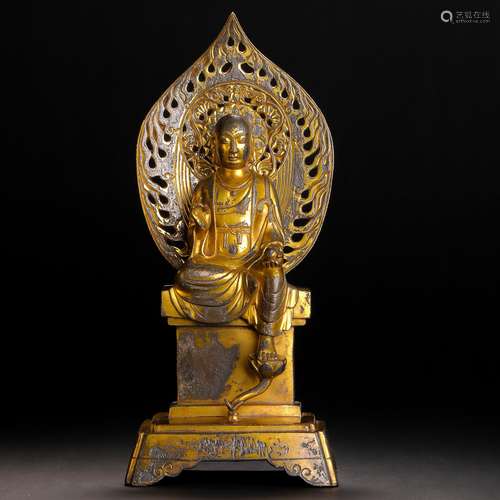 Bronze Gilt Buddha Statue Before Ming Dynasty