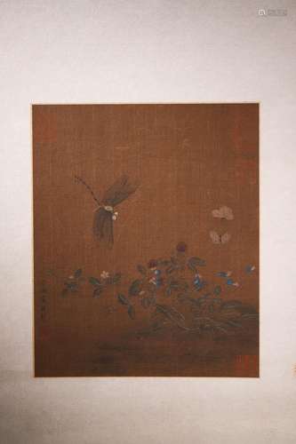 Chinese Ink Painting, Song Dynasty: Flowers and Butterflies ...