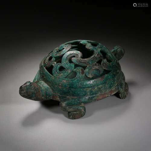 Bronze Tortoise Head Aroma Diffuser Before Ming Dynasty